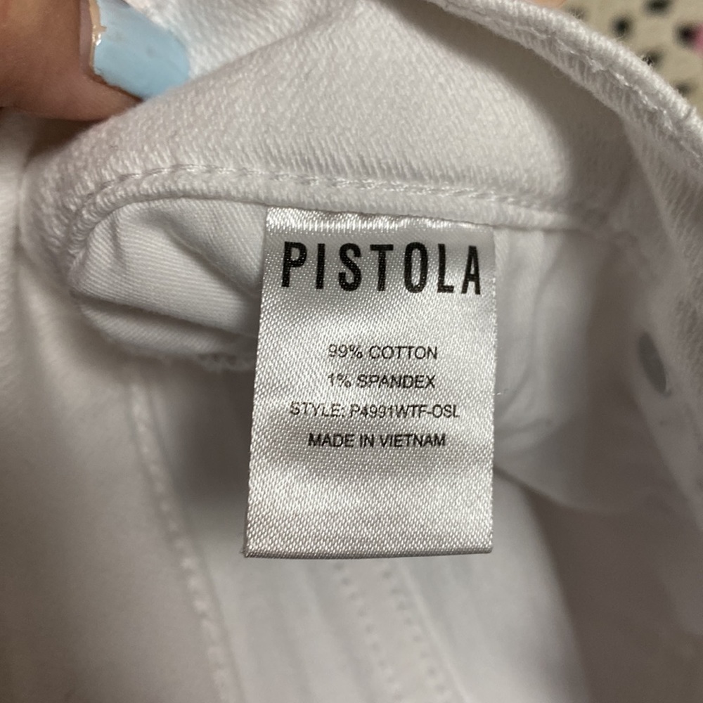 Pistola white denim frayed shorts - Picture 6 of 7